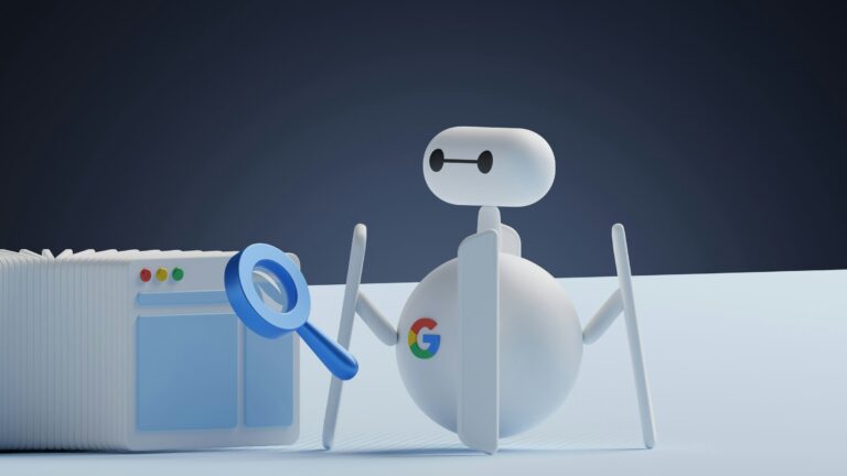 Animierter GoogleBot-Die SEO URL Struktur macht es zum Beispiel den GoogleBots leichter Deine Seite zu finden.